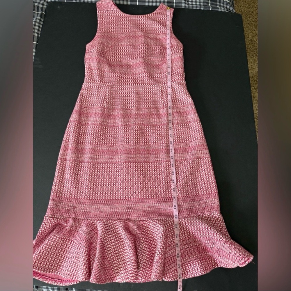 Banana Republic Pink Textured Midi Dress - Picture 5 of 6